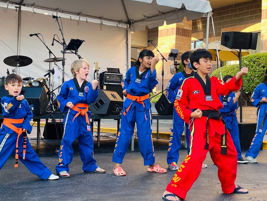 Kids doing Taekwondo in Bethany Village, Portland, Oregon